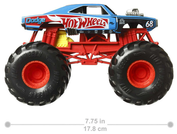 Hot Wheels Monster Trucks Dodge R/T Oversized Monster Truck in 1:24 Scale