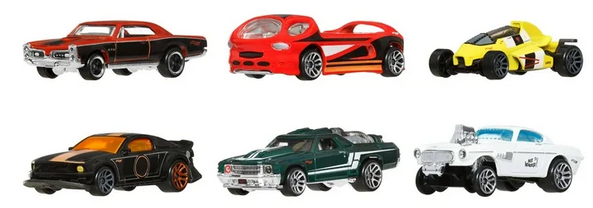 Hot Wheels Legends Tour Set of 6 1:64 Scale Die-Cast Toy Cars & Trucks