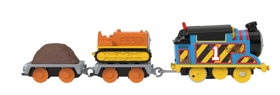 Thomas & Friends Construction Crew Thomas & Terence the Tractor Motorized Toy Train for Kids