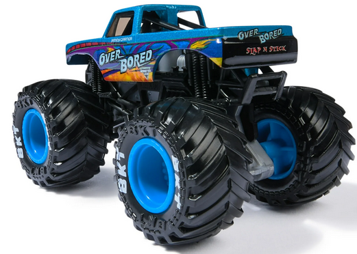 Monster Jam, Official Over Bored Monster Truck, Die-Cast Vehicle, 1:64 Scale, Kids Toys for Boys Ages 3 and up