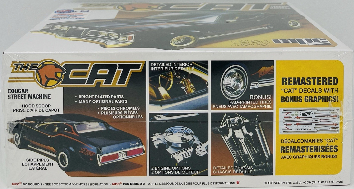 MPC 1973 Mercury Cougar The Cat Plastic Model Kit MPC1004M 1:25 Scale