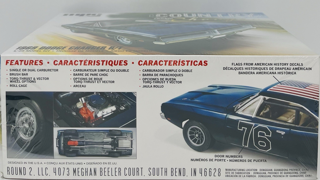 MPC "1969 Country Dodge Charger R/T " 1:25 Scale Model Kit #MPC878M Sealed
