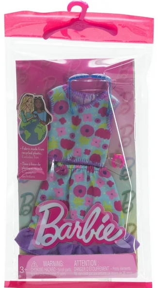 Barbie Doll Clothing, Fashion Pack with Floral Top, Skirt & Accessories (1 Outfit)