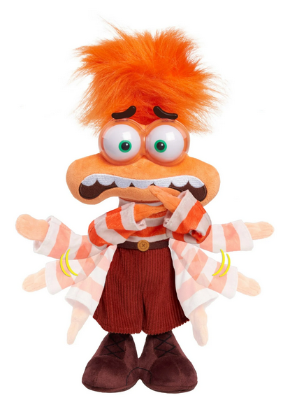 Disney and Pixar Inside Out 2 Shaking with Anxiety Feature Plush, Kids Toys for Ages 3 up