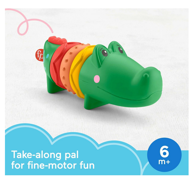 Fisher Price Clicker Alligator 6+ Months Rattles, Clicks & Turns