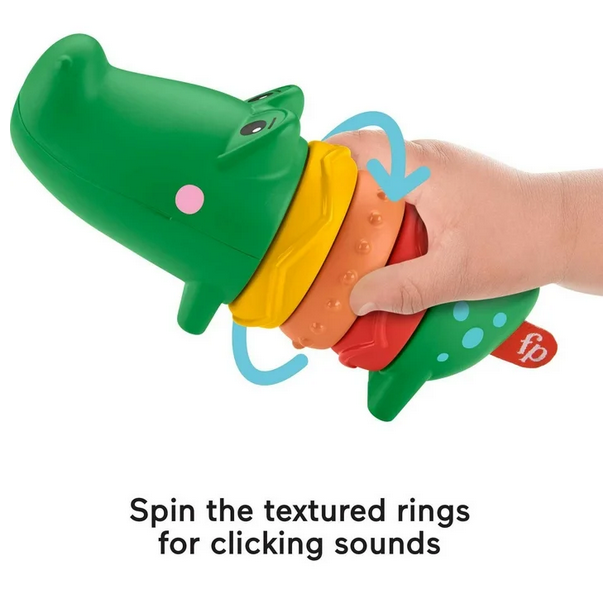 Fisher Price Clicker Alligator 6+ Months Rattles, Clicks & Turns