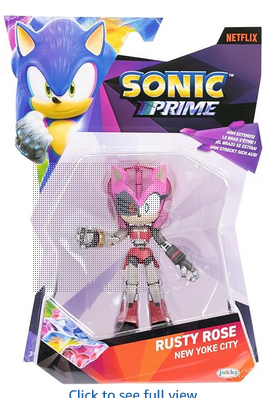 Sonic Prime 5" Articulated Action Figure - Rusty Rose Yoke City Toy Wrangler Sonic Prime 5" Articulated Action Figure - Rusty Rose Yoke City Toy Wrangler