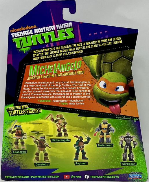 Teenage Mutant Ninja Turtles Michelangelo TMNT 2012 Reissued 2024 4.5" Figure