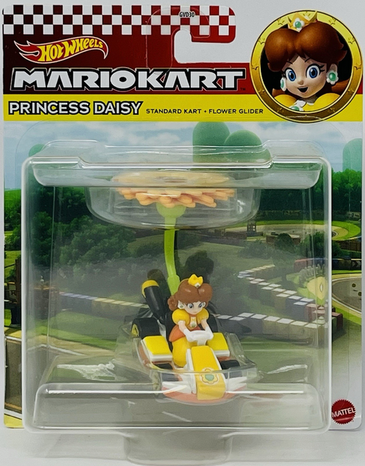 Hot Wheels Mario Kart Princess Daisy Diecast Car Standard Kart Flower Glider