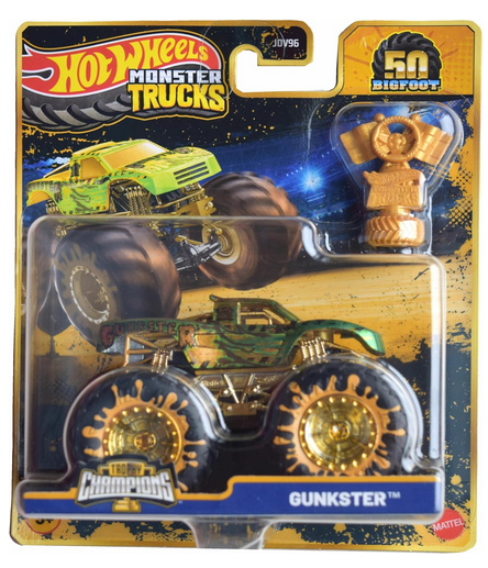 Hot Wheels Monster Trucks Gunkster, Trophy Champions 50th