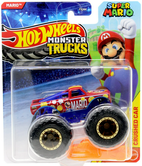 Hot Wheels Monster Trucks Mario Diecast Car