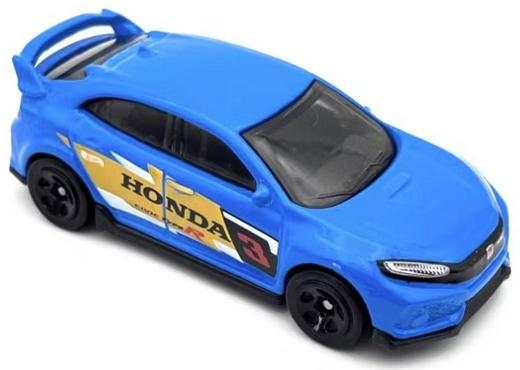 Hot Wheels 2018 Honda Civic Typer R Blue Then and Now New 2025