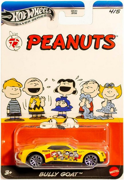 Hot Wheels Silver Series Peanuts 75 Years Bully Goat 4/5