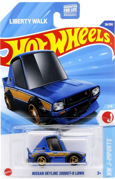 Hot Wheels HW J-Imports Nissan Skyline 2000GT-R LBWK Diecast Car (Liberty Walk)