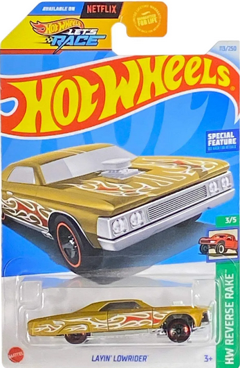 Hot Wheels Layin' Lowrider (Gold) - HW Reverse Rake Series 3/5