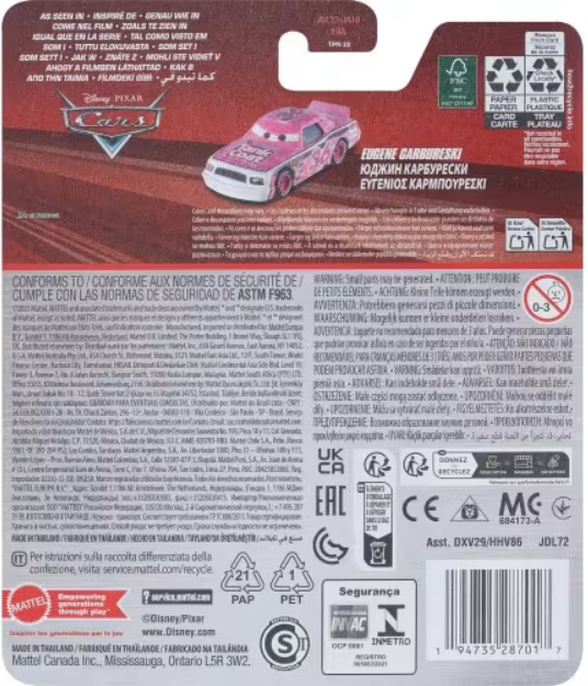 Disney Pixar Cars Eugene Carbureski 1:55 Scale Die-Cast Vehicle