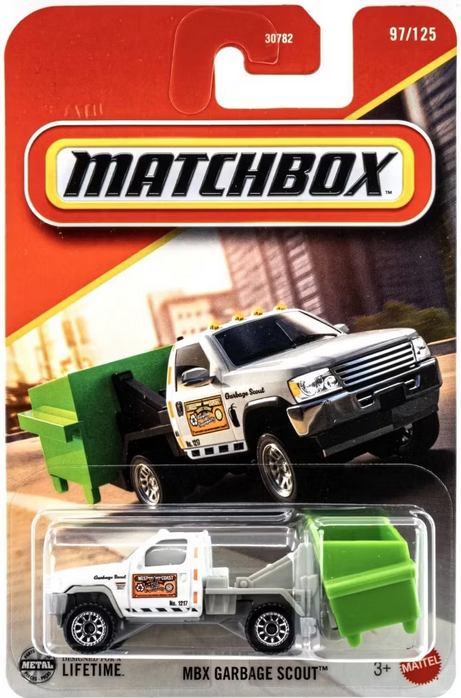 Matchbox MBX Garbage Scout Greene/White 97/150