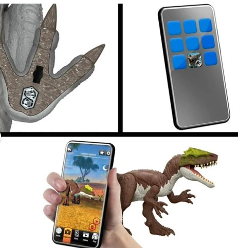 Jurassic World Rebirth Strike Attack Achillobator Dinosaur, Single Strike Action