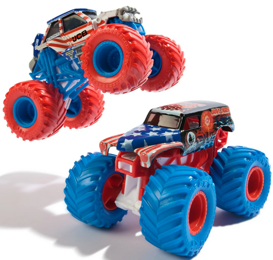 Monster Jam, Grave Digger Vs. Digatron Die-Cast 1:64 Scale Monster Trucks, Boys and Girls Ages 3 and up