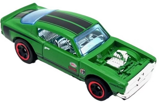 Hot Wheels King Kuda Green 217/250 Muscle Mania 6/10