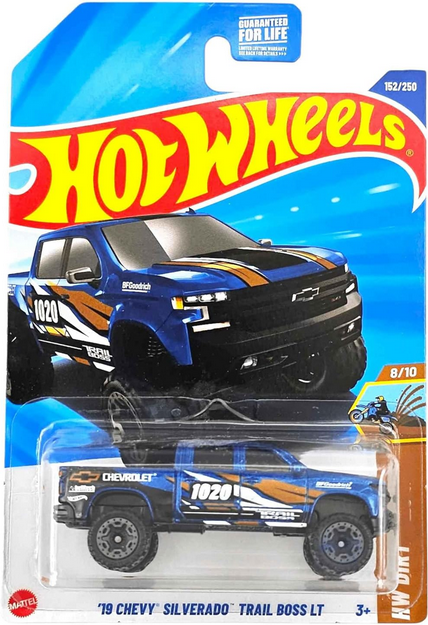 Hot Wheels '19 Chevy Silverado Trail Boss LT Blue