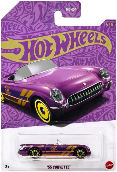 Hot Wheels '55 Purple Corvette, 57th Anniversary 4/6