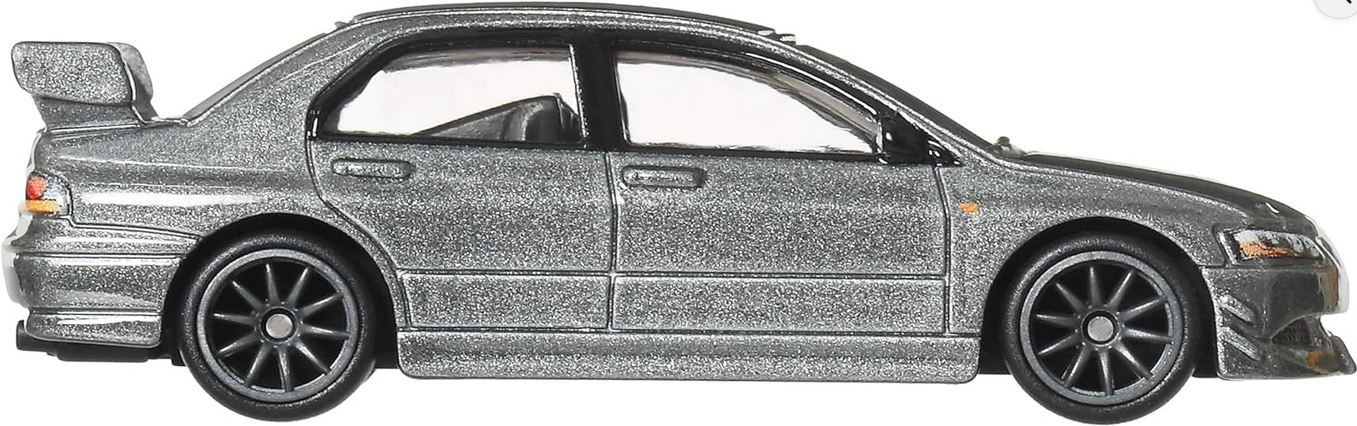 Hot Wheels Premium Car Culture Mitsubishi Lancer Evolution IX Ronin Run II, 1:64 Scale Die-Cast , Vehicle with Real Riders Tires