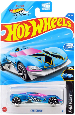 Hot Wheels X-Raycers Crescendo Blue 37/250 X-raycers 3/10