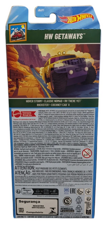 Hot Wheels HW Getaways 5 pack No.1 Hover Storm - Classic Nomad - RV There Yet - ROockster - Cockney Cab II