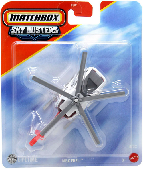 Matchbox Sky Busters Eheli Diecast Vehicle Red & White 8/32