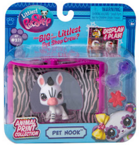 Littlest Pet Shop Series 4 Pet Nook Zebra (#G7 - #321)