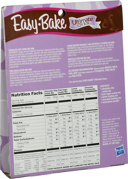 Easy-Bake Ultimate Oven Chocolate Chip and Pink Sugar Cookies Refill Pack, 3.2 oz