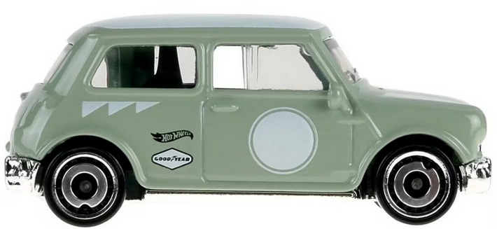 Hot Wheels Austin Mini Cooper S Light Green 71/250 Then and Now 1/10