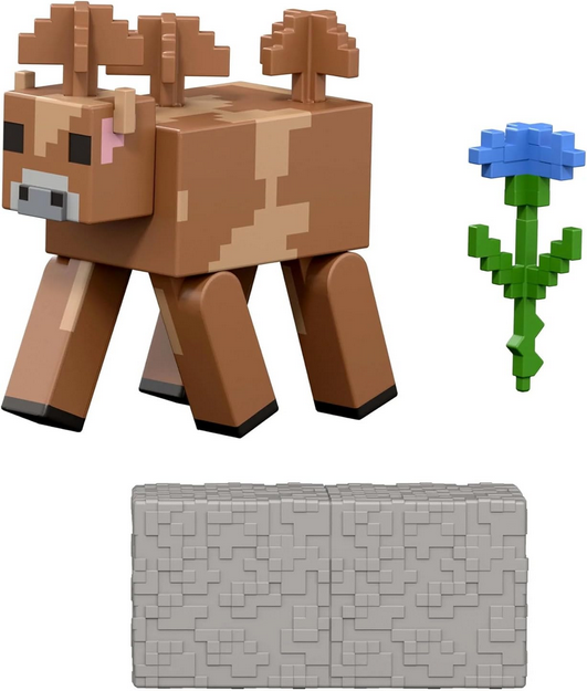 Minecraft Brown Mushroom Action Figure & Accessory Set, 3.25" Scale Collectible Toy