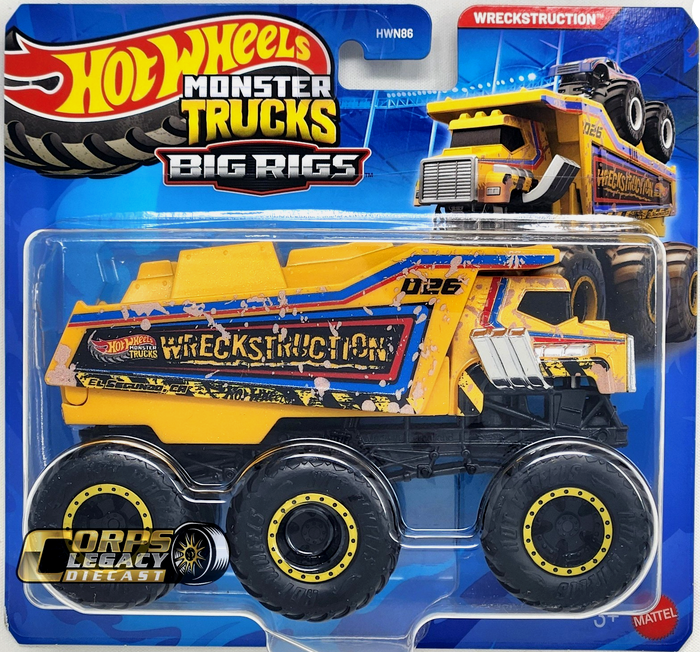 Hot Wheels Monster Truck Big Rigs Wreckstruction