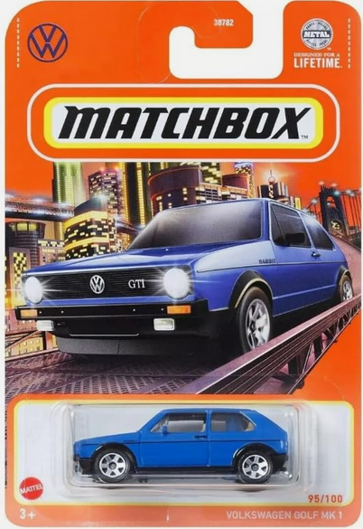 Matchbox Volkswagen Golf MK1 Blue 95/100