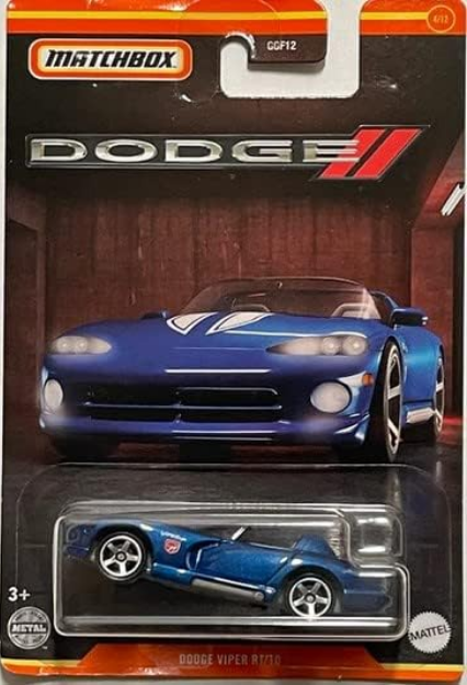 Matchbox Dodge Viper RT/10, Dodge Series 4/12 (Blue)