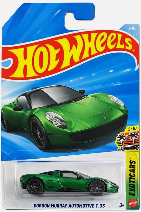 Hot Wheels Gordon Murray Automotive T.33 Green 3/250 Exoticars 2/10