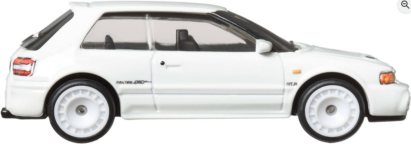 Hot Wheels Boulevard Mazda 323 GTR 1:64 Scale Die-Cast Car, White