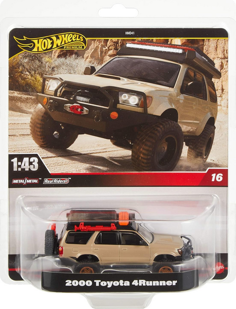 Hot Wheels Premium 2000 Toyota 4Runner 1:43 Scale Metal/Metal Real Riders