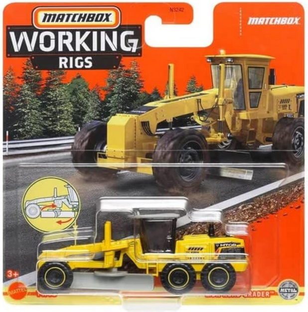 Matchbox Working Rigs MBX Road Grader 11/16
