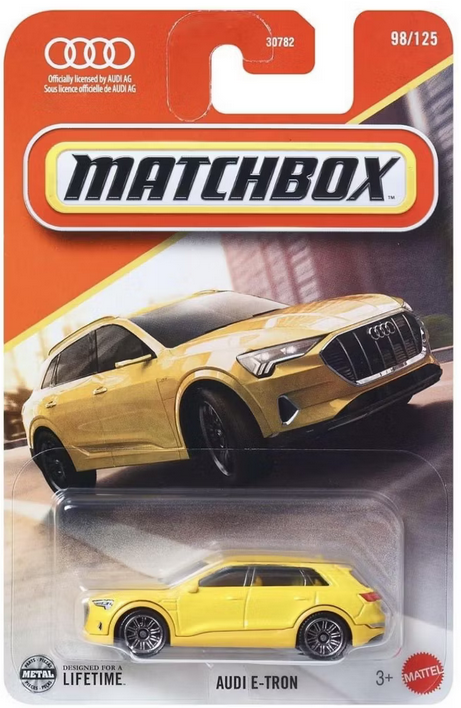 Matchbox Audi E-Tron Yellow 98/125