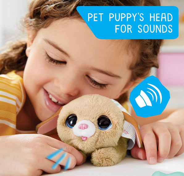 furReal Newborns Puppy Interactive Pet, Small Plush Puppy with Sounds and Motion, Kids Toys for Ages 4 Up