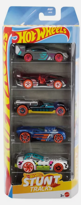 Hot Wheels Stunt Tracks 5 Pack - Piledriver - Retro-Active - Electrack - Time Tracker - 16 Angels