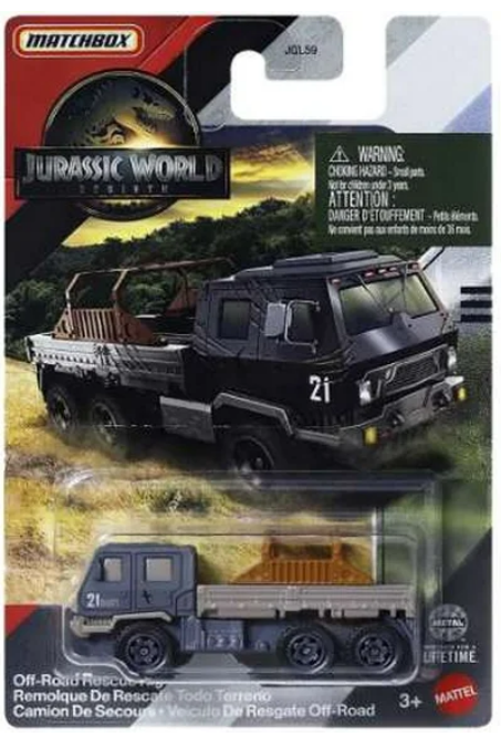 Matchbox Jurassic World Rebirth Off-Road Rescue Rig Die-Cast Vehicle