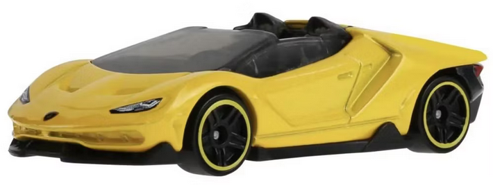 Hot Wheels 2016 Lamborghini Centenario Roadster Exoticars Yellow 2/250 Exoticars 1/10