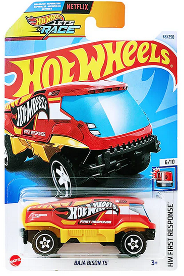Hot Wheels Baja Bison T5 (Red) 58/250 HW First Response 6/10