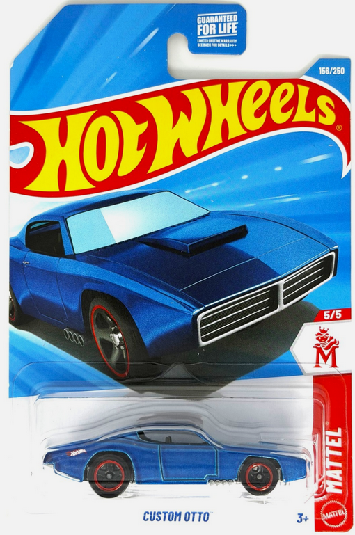 Hot Wheels Custom Otto Blue 156/250 Mattel 5/5