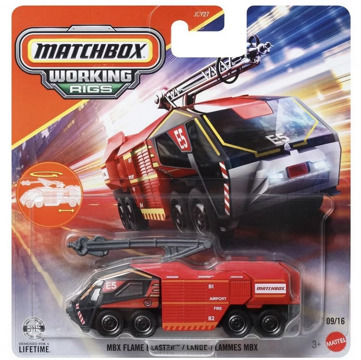 Matchbox Airport Fire Truck Flame Blaster Working Rigs 09/16