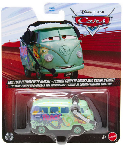 Disney / Pixar Cars Cars 3 Metal Race Team Fillmore with Headset Diecast Car